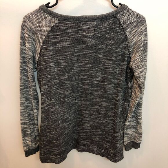 Champion Gray Marled Baseball Sweater S - Picture 2 of 5